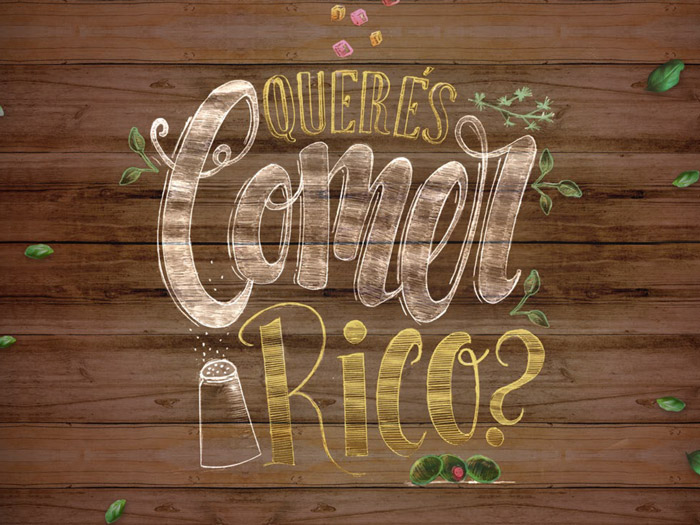 lettering tiza lobelia